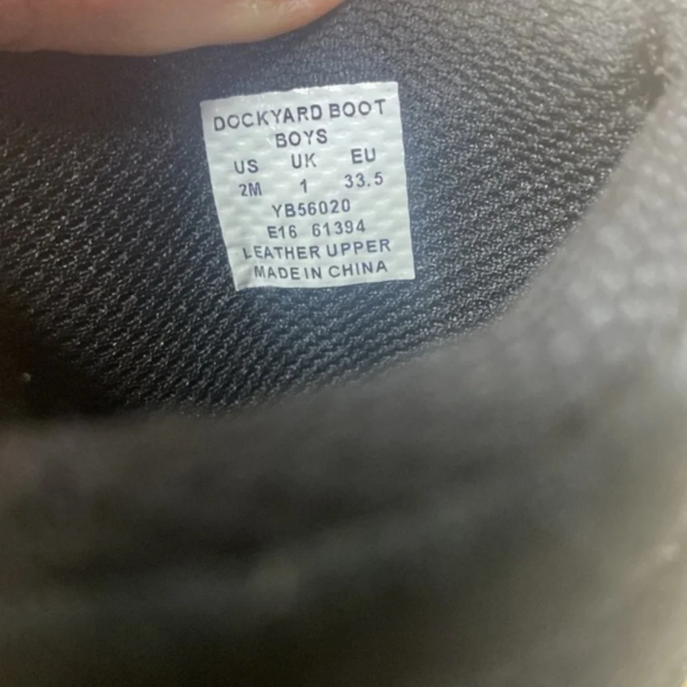 Sperry Crewcuts Dockyard Boots Chukka black boots‎ kids Size 2
